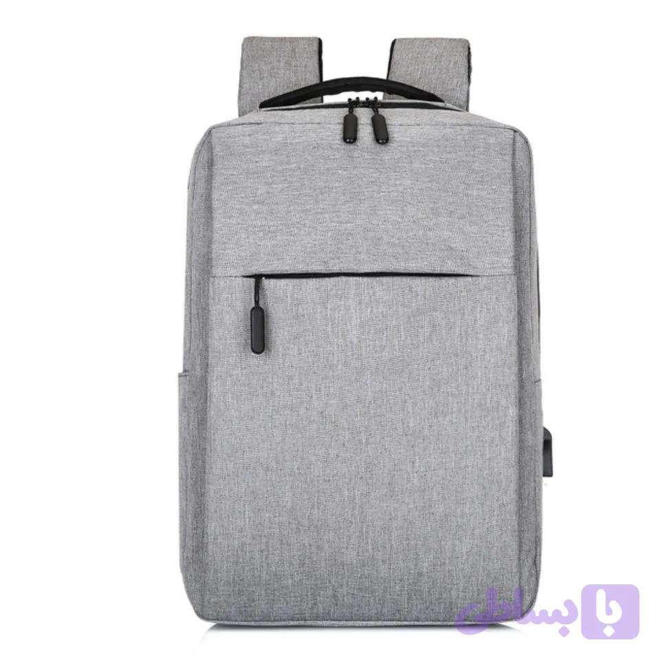 کیف کوله لپتاپ رنگ طوسی