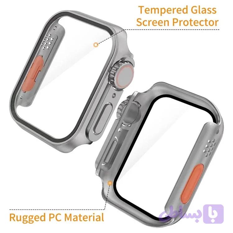 کاور Ultra Design مناسب برای اپل واچ سری SE/1/2/3/4/5/6/7/8/9/AluminumCase سایز 44 میلی متری