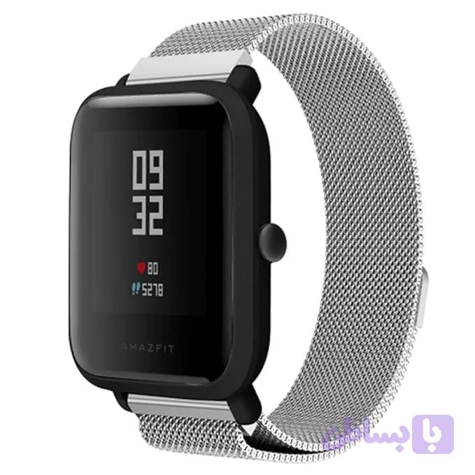 بند حصیری فلزی مدل میلانس ساعت هوشمند شیائومی امیزفیت بیپ لایت Xiaomi Amazfit Bip Lite
