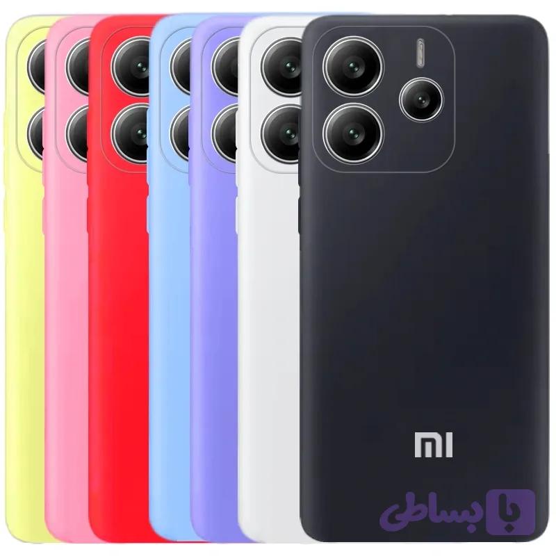 قاب سیلیکونی شیائومی ردمی نوت 4g 14 / Note 14 4G مدل محافظ دوربین دار ضدلک (100% اصلی)