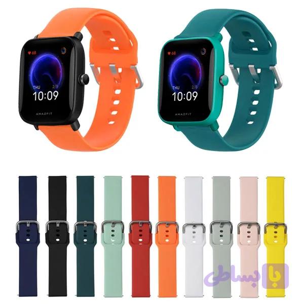 بند سلیکونی ساعت هوشمندامیزفیت Bip U سیلیکونی طرح اکتیو مرغوب Active Design Silicone Band For Xiaomi Amazfit Bip U