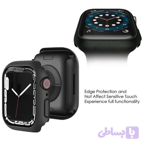 کاور مدل bumper مناسب برای اپل واچ سری SE/1/2/3/4/5/6/7/8/9/2021/2023/ALUMINUM CASE سایز 42 میلی متری