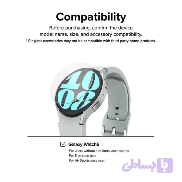 محافظ صفحه نمایش مدل شیشه ای مناسب برای ساعت هوشمند سامسونگ Galaxy watch4 40mm