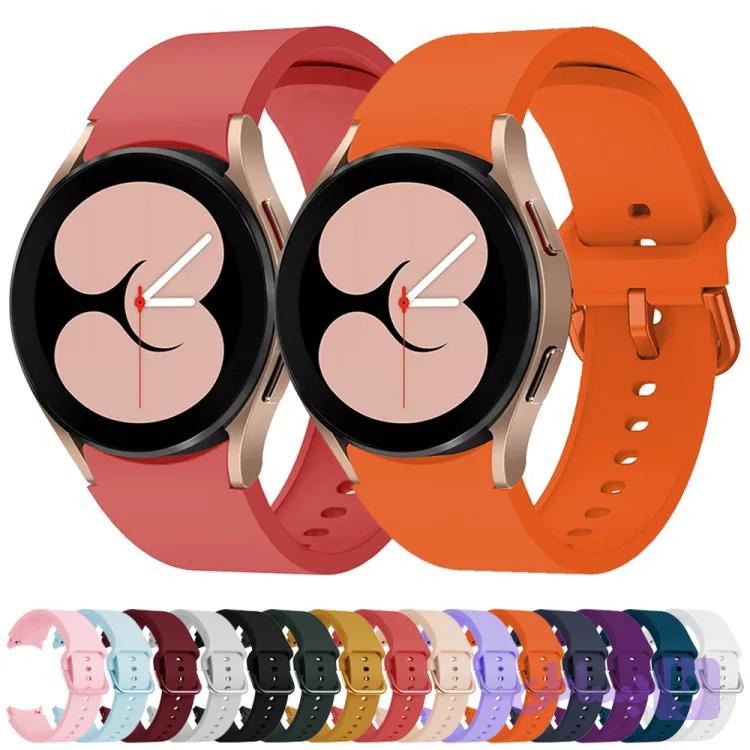 بند سیلیکونی مدل SILIC_4 مناسب برای ساعت هوشمند سامسونگ GALAXY WATCH 4 44 MM / 5 44 MM به همراه کاور و محافظ صفحه نمایش