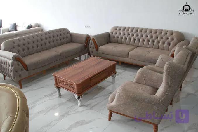 مبل راحتی ۸نفره چستر آتن تمام چستر | چوبین ژینا