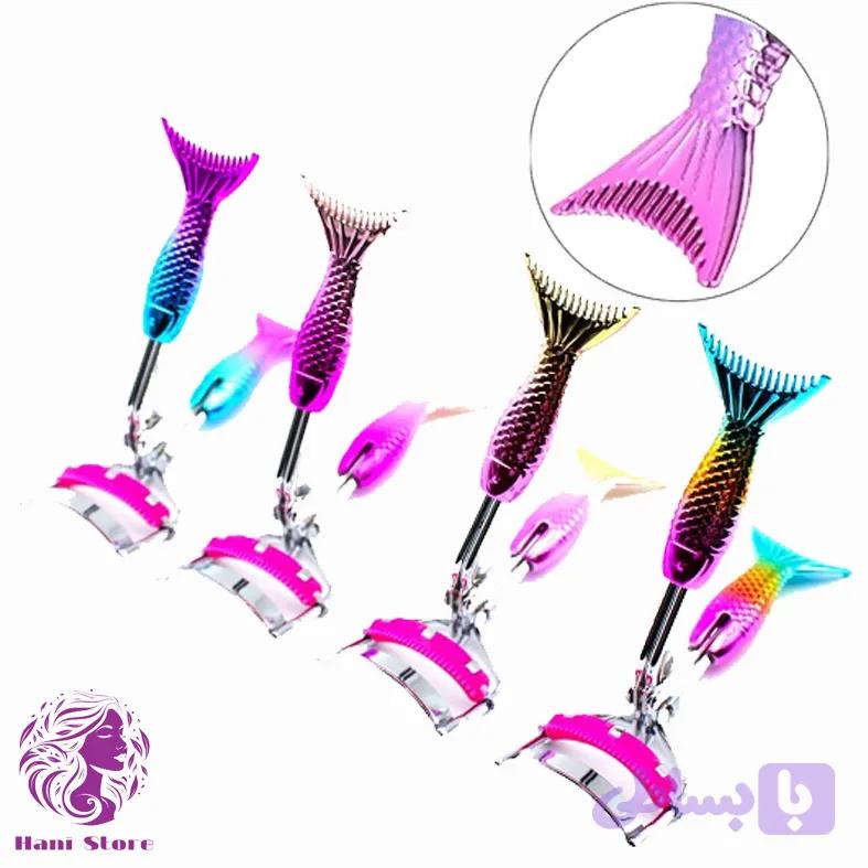 فرمژه شانه دار طرح دم ماهی هولوگرامی