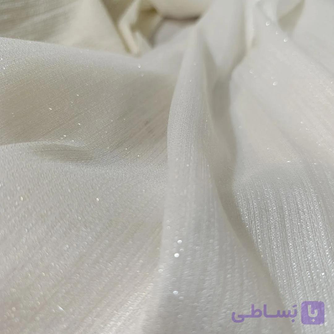 پارچه پرده حریر لمه سقل دار پارس دکور متری کات — تصویر 1