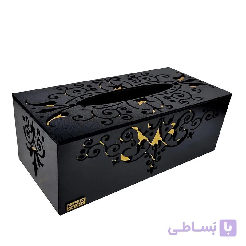 جعبه دستمال کاغذی رانزو گالری مدل رویال کد 02