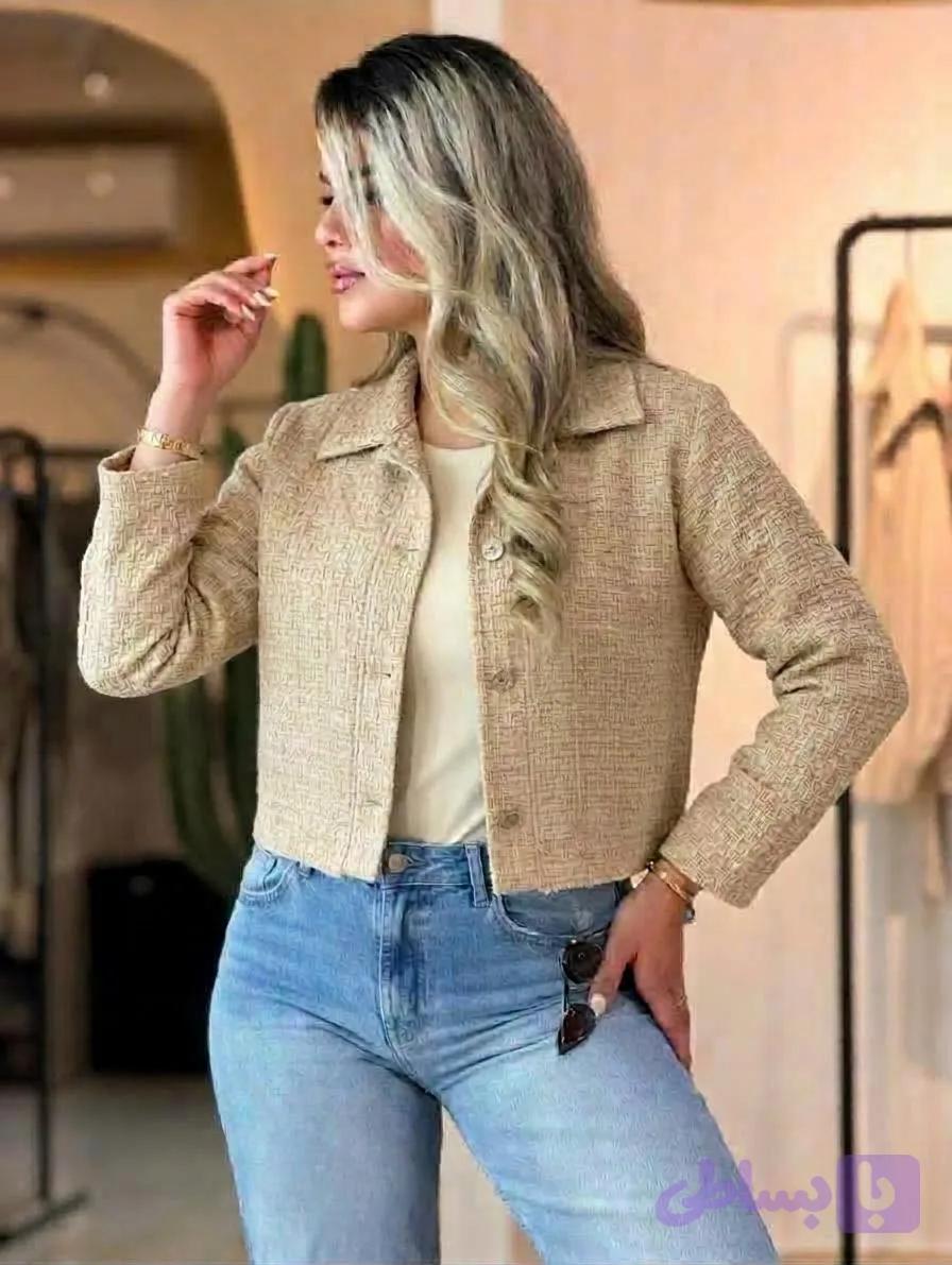 کت کراپ فیتیله ای زنانه