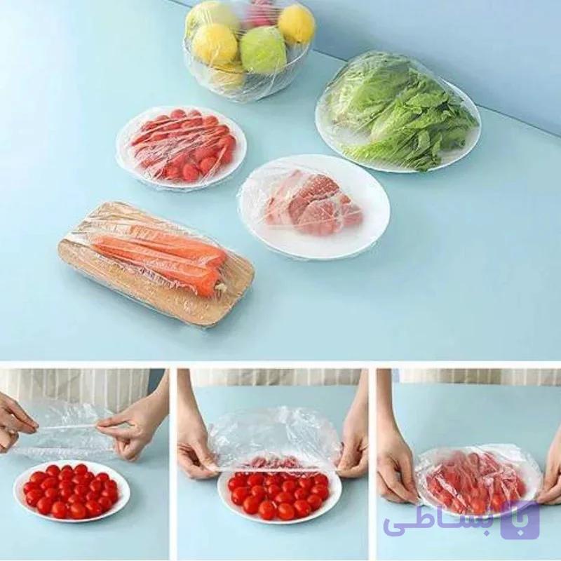 کاور نایلونی غذا بسته 100عددی