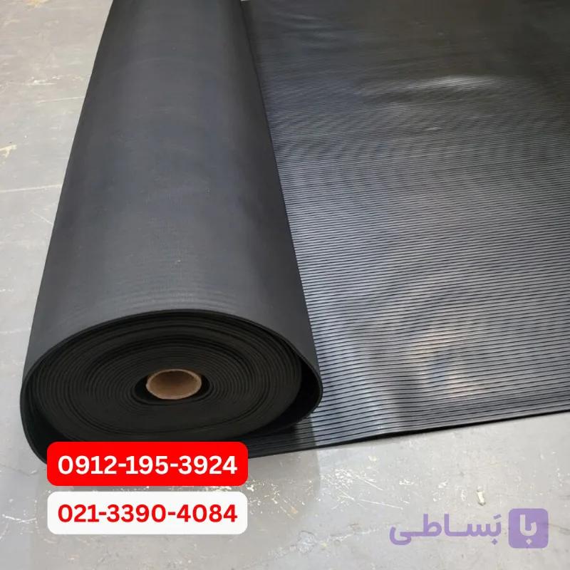 کفپوش لاستیکی شیاری – ورق لاستیک شیار دار — تصویر 1