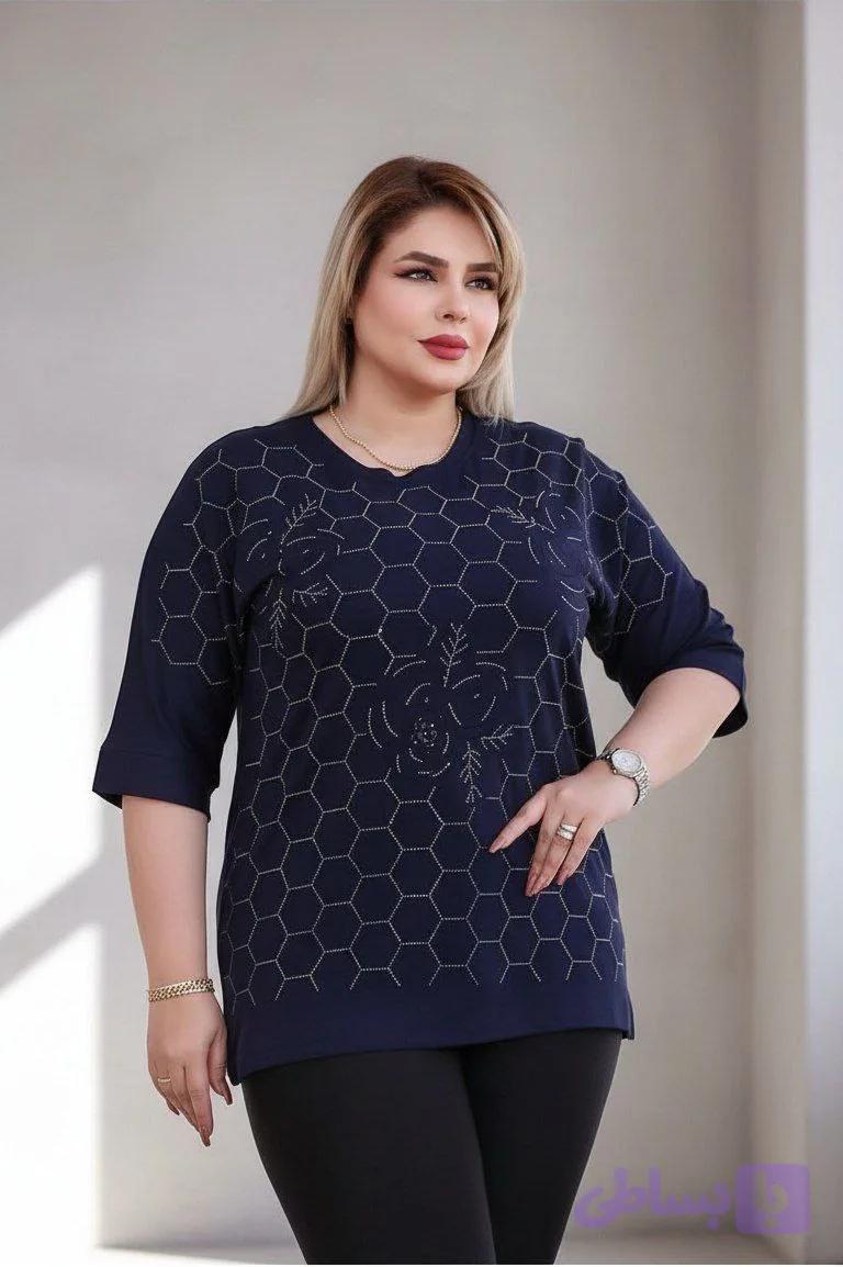 تونیک مجلسی مدل مهوش جنس جودون نخ عالی ،نگین کوبی بسیار باکیفیت و تن‌پوش زیبا