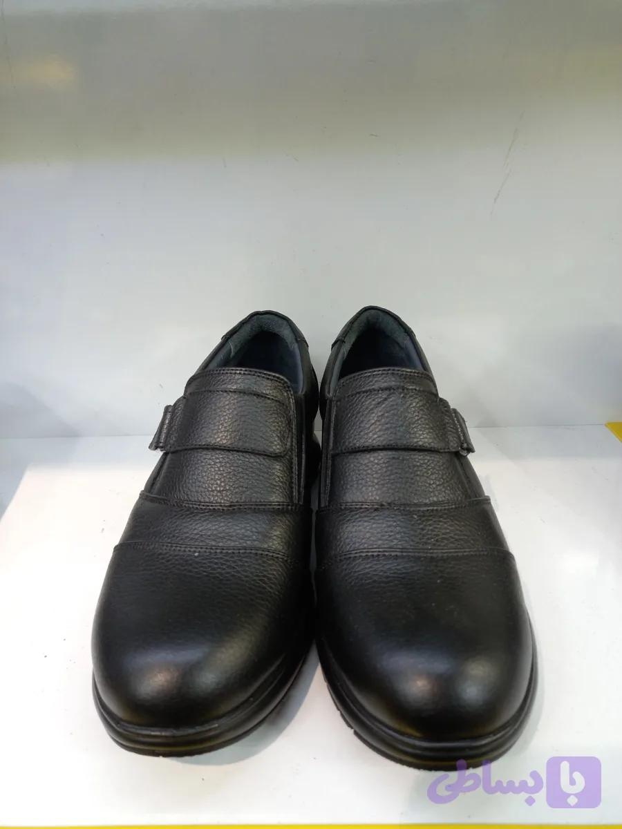 کفش طبی مشکی چرم گاوی — تصویر 1