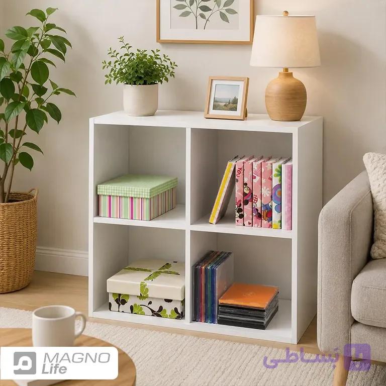 شلف رومیزی و قفسه زمینی چندمنظوره چوبی دکورین مدل DEC-0019 — تصویر 1