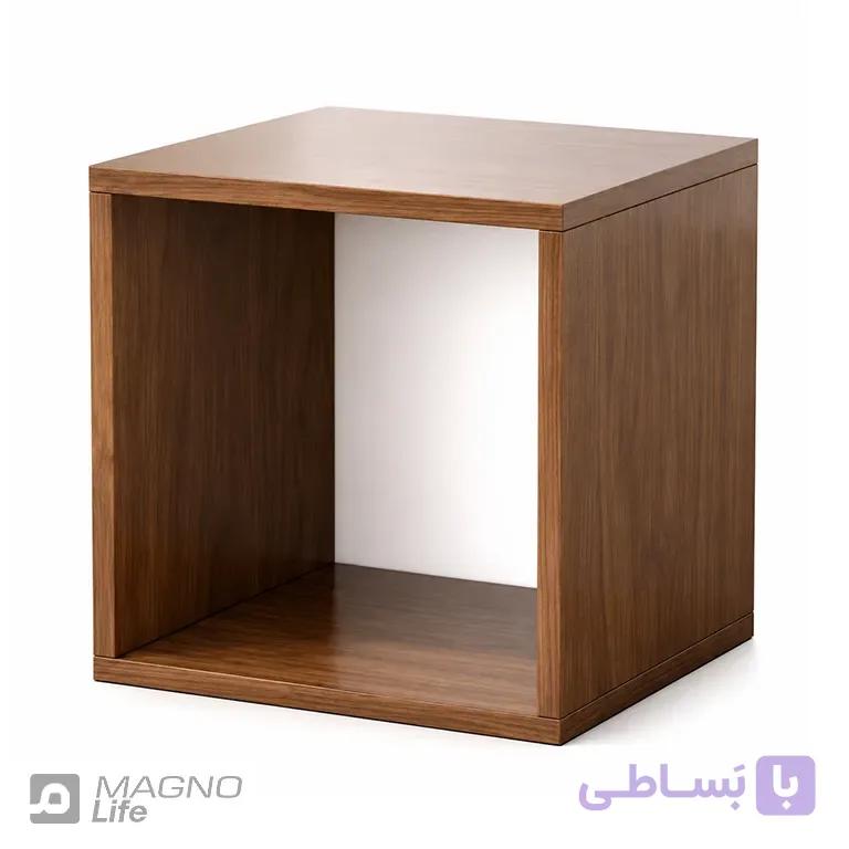 شلف دیواری چوبی دکورین طرح باکس مدل DEC-0020 — تصویر 1