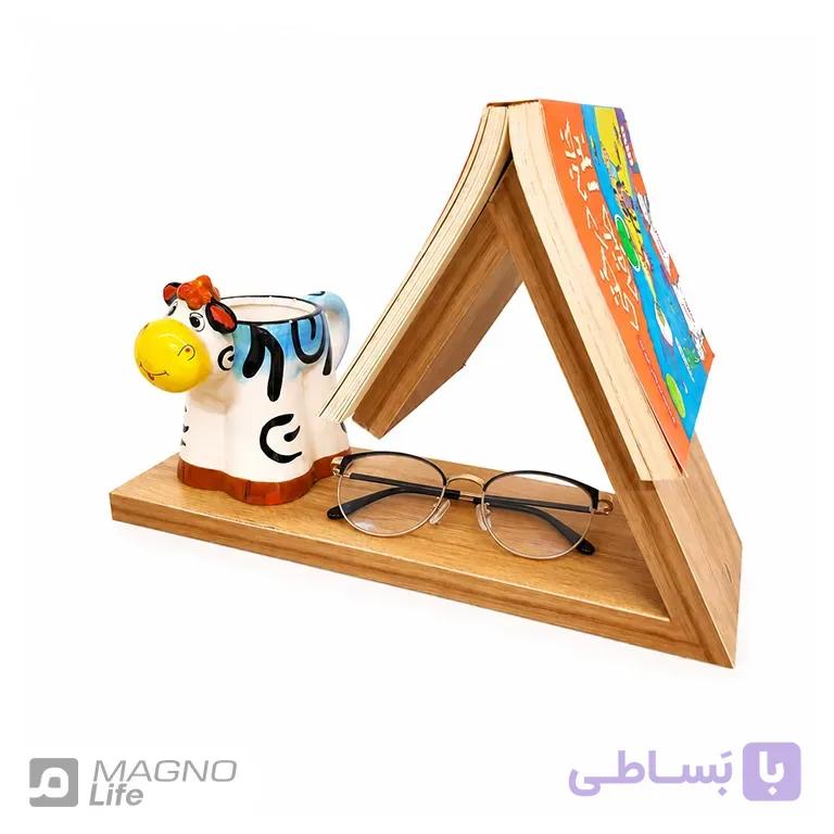 استند نگهدارنده کتاب رومیزی چوبی دکورین مدل DEC-0005 — تصویر 1