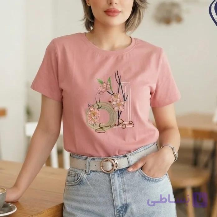 تیشرت زنانه نخ پنبه — تصویر 1