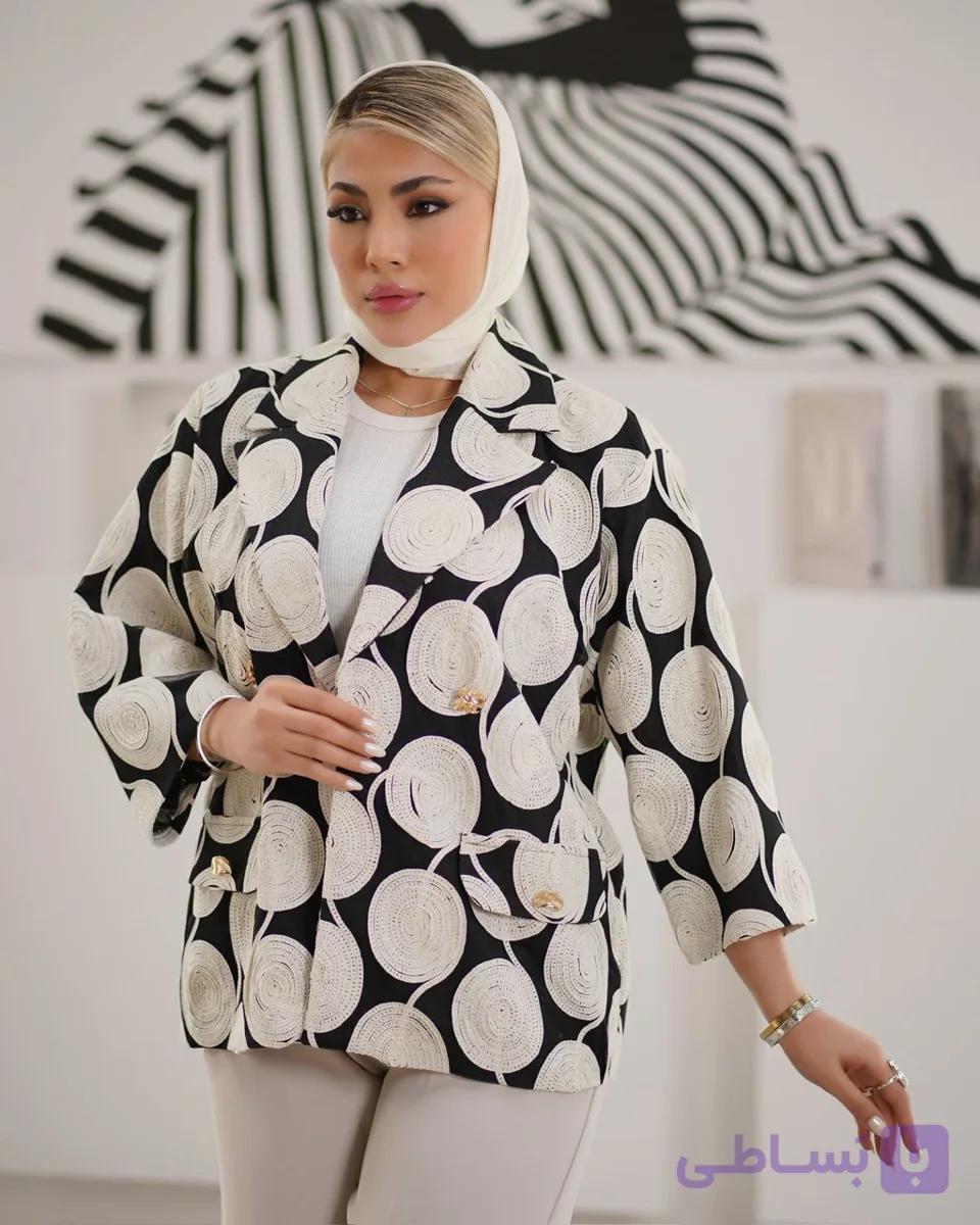 کت مجلسی خامه دوزی آسو