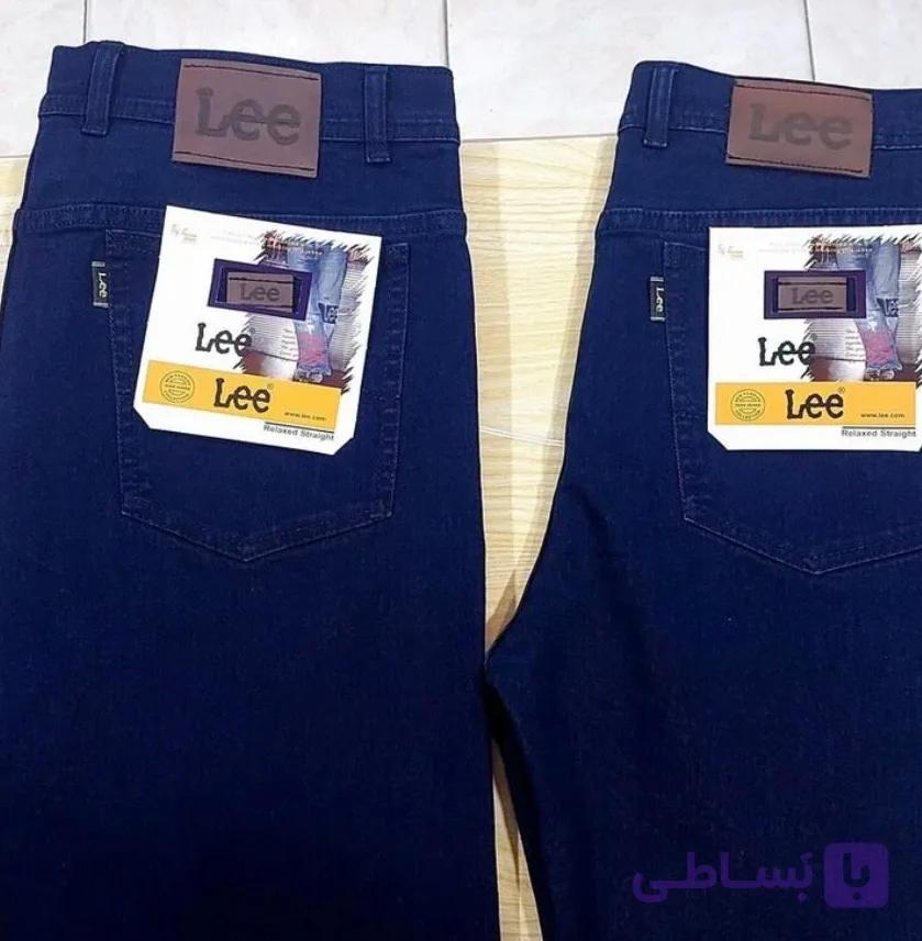 شلوار لی راسته مردانه رنگ سرمه ای، آبی و آبی نیمه روشن