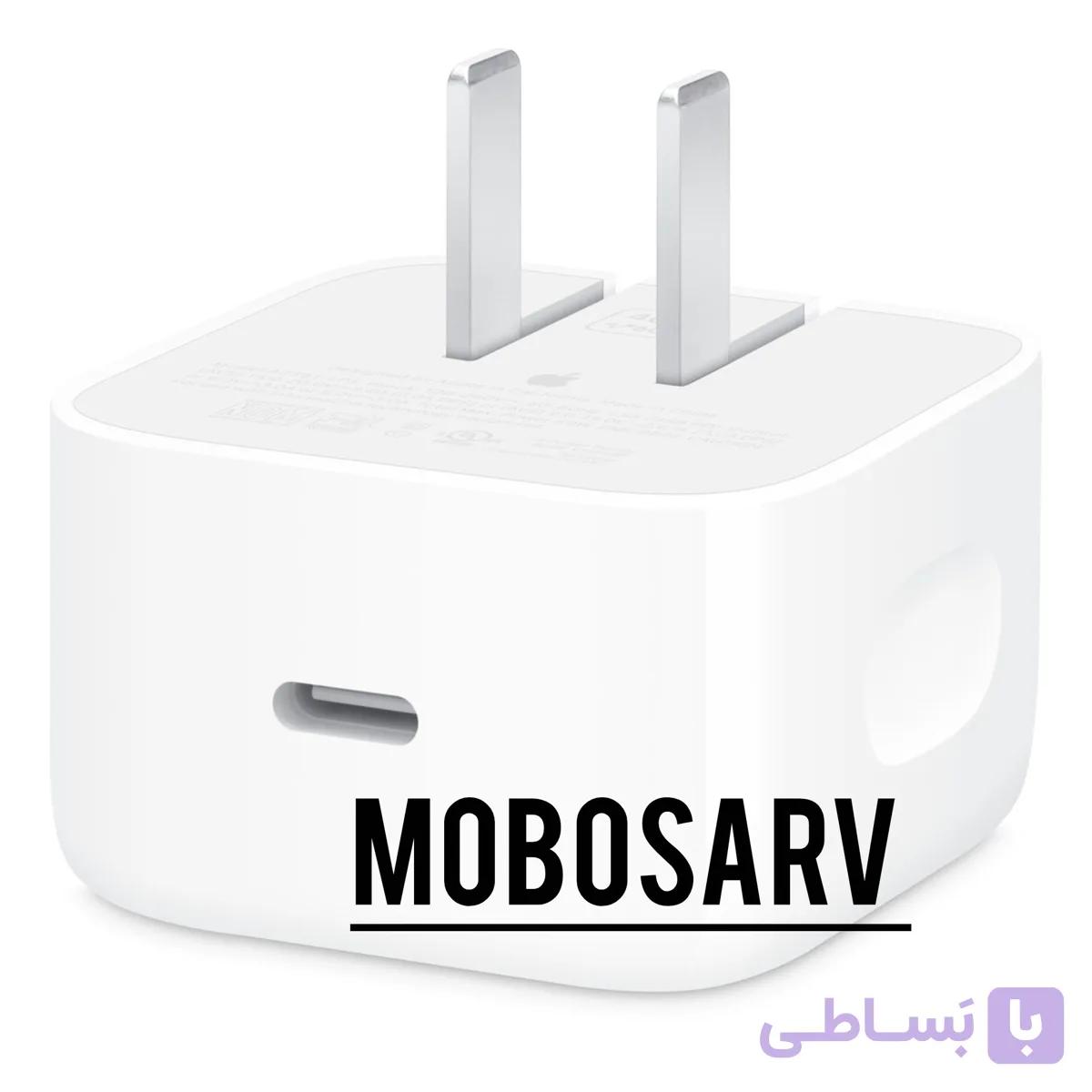 شارژر اصلی 40 وات آیفون دو پین — تصویر 1