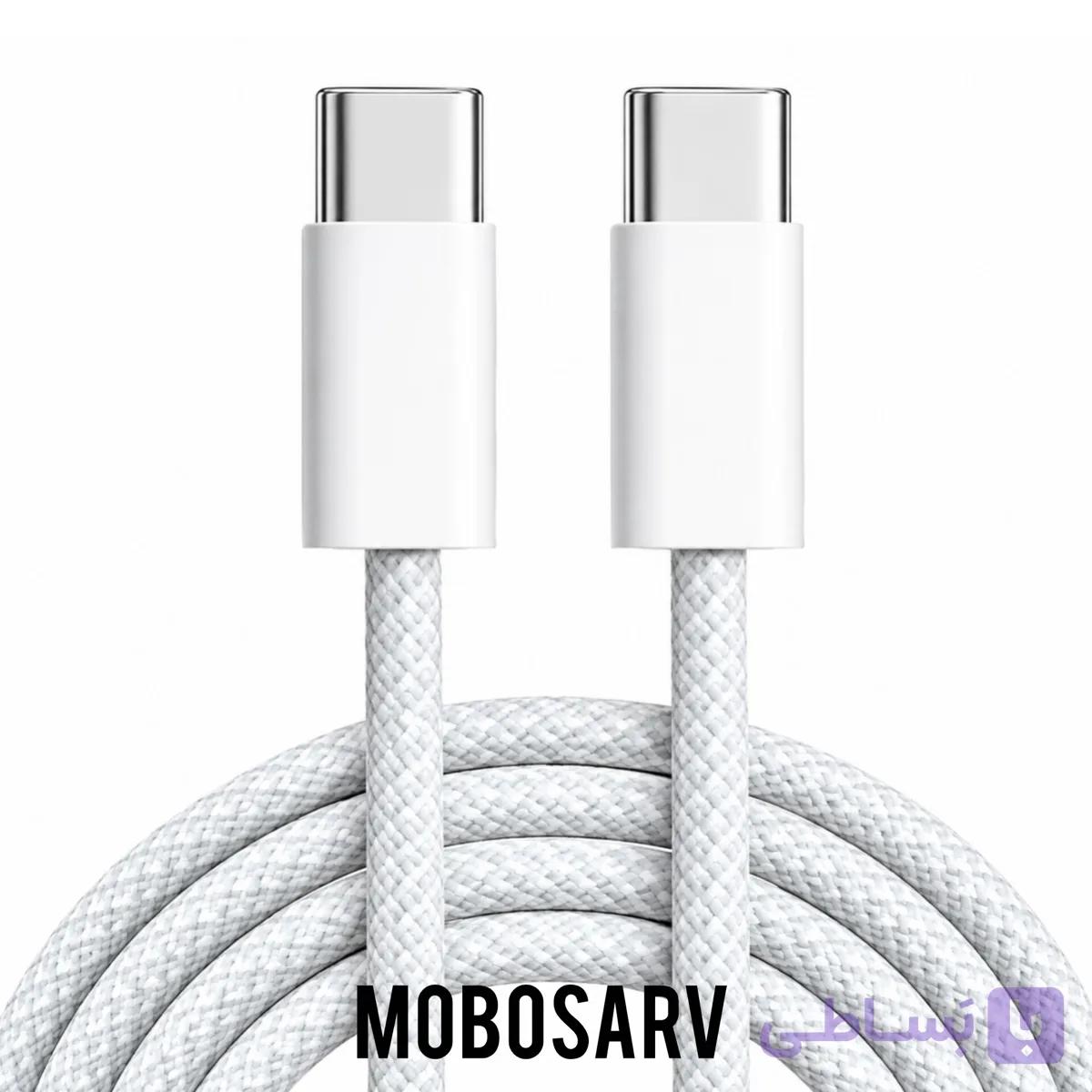 کابل شارژ اورجینال آیفون دوسر تایپسی 60W طول 1 متر — تصویر 1