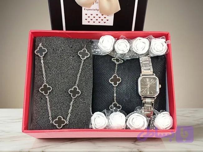 پک هدیه نقره ای مشکی لوکس- کد138 — تصویر 1