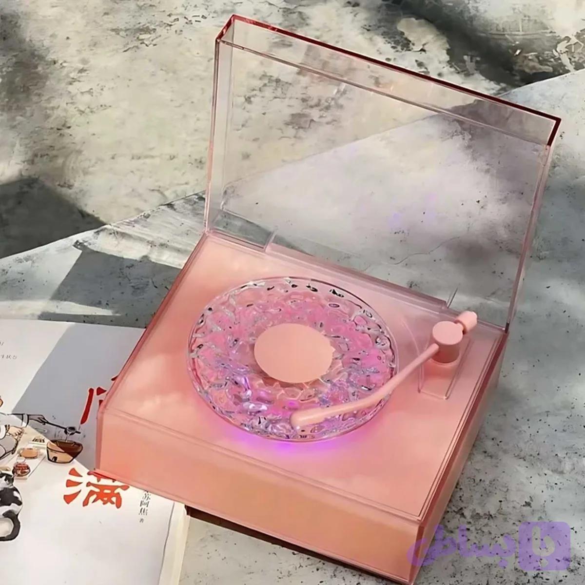سپیکر بلوتوثی و چراغ خواب رومیزی شانک‌سیا Round-X08 طرح گرامافون