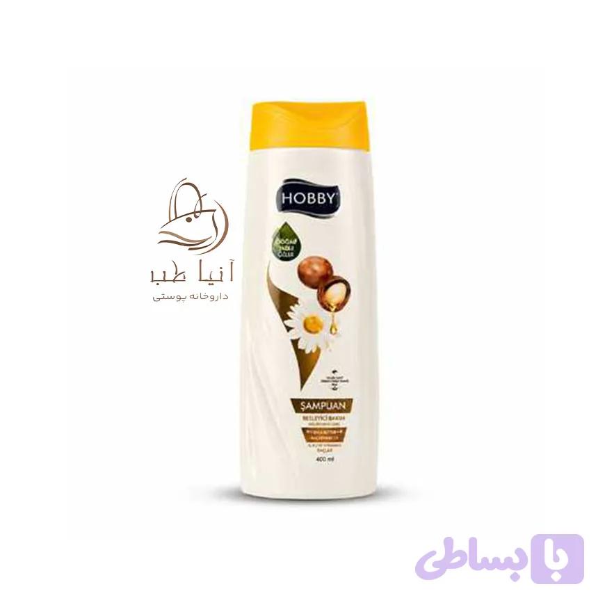 شامپو آرگان و بابونه مو خشک و شکننده هوبی 500میل — تصویر 1