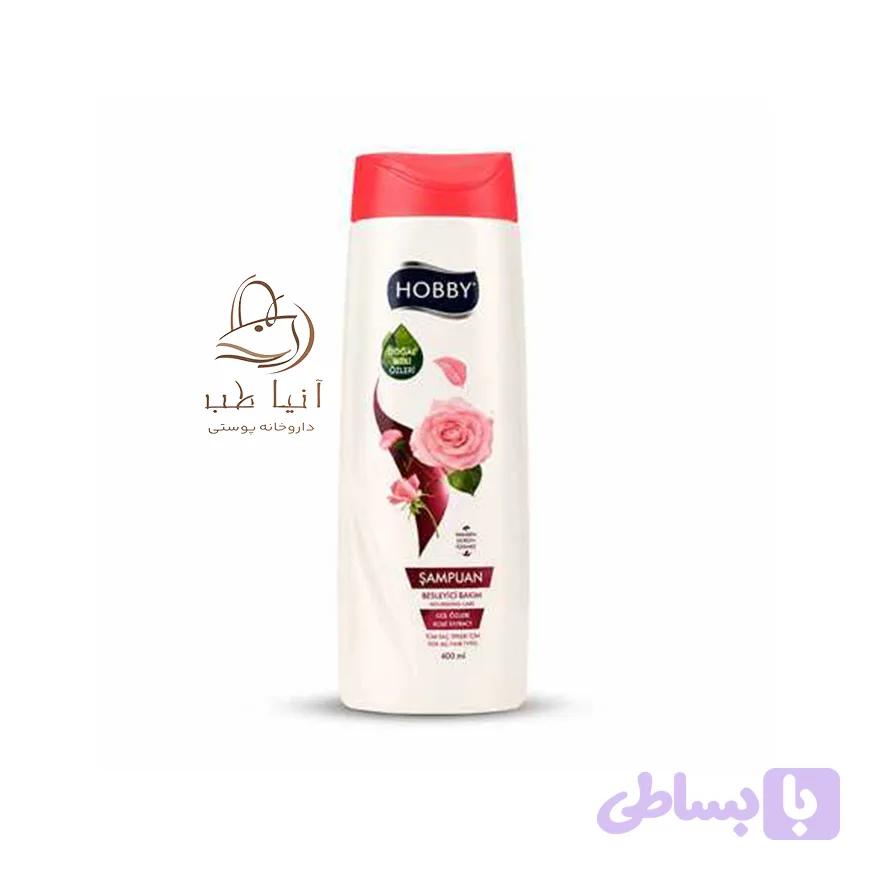 شامپو گل رز موی رنگ شده هوبی 500میل — تصویر 1