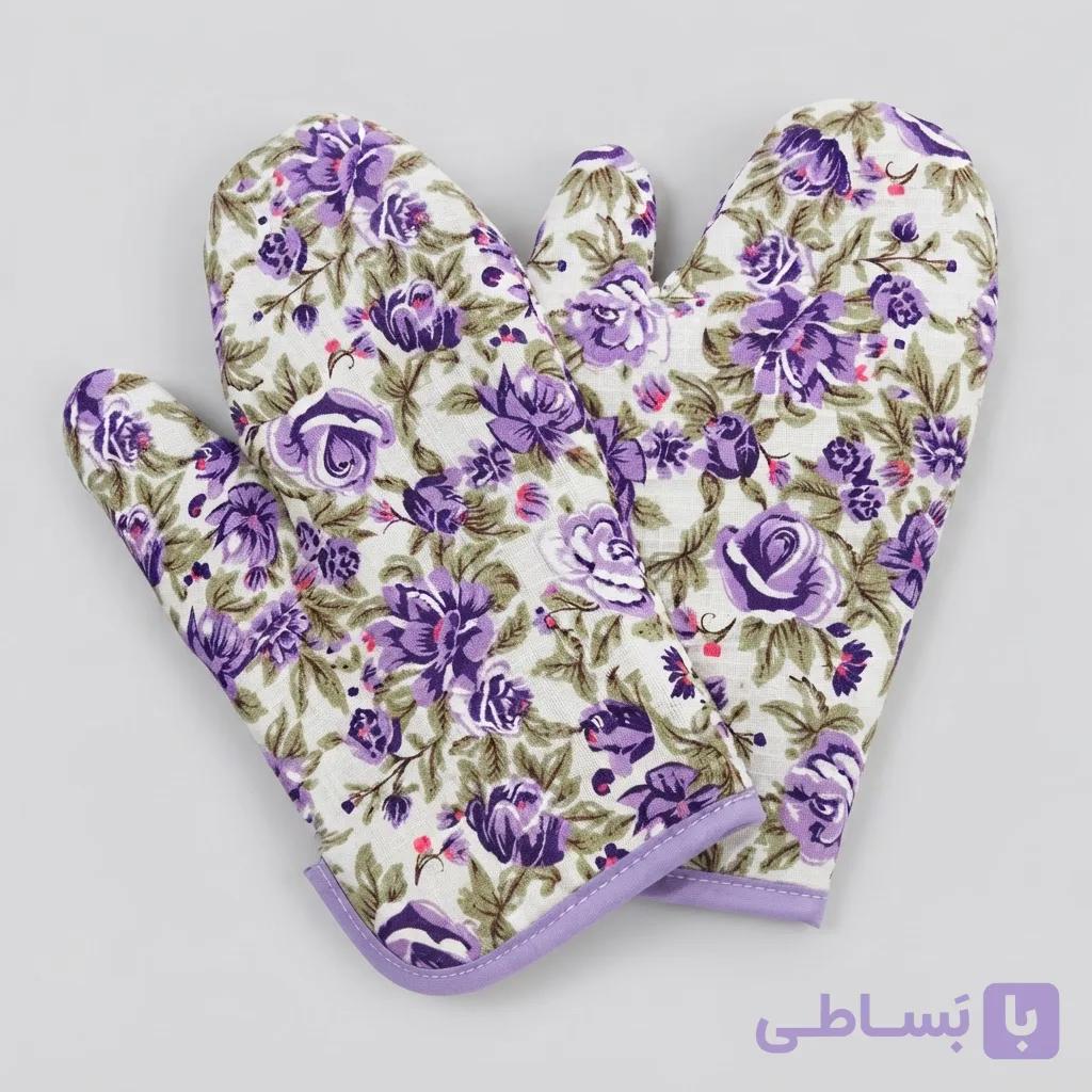 دستکش فر Romantic - جفتی با نوار نسوز و لایه نمدی