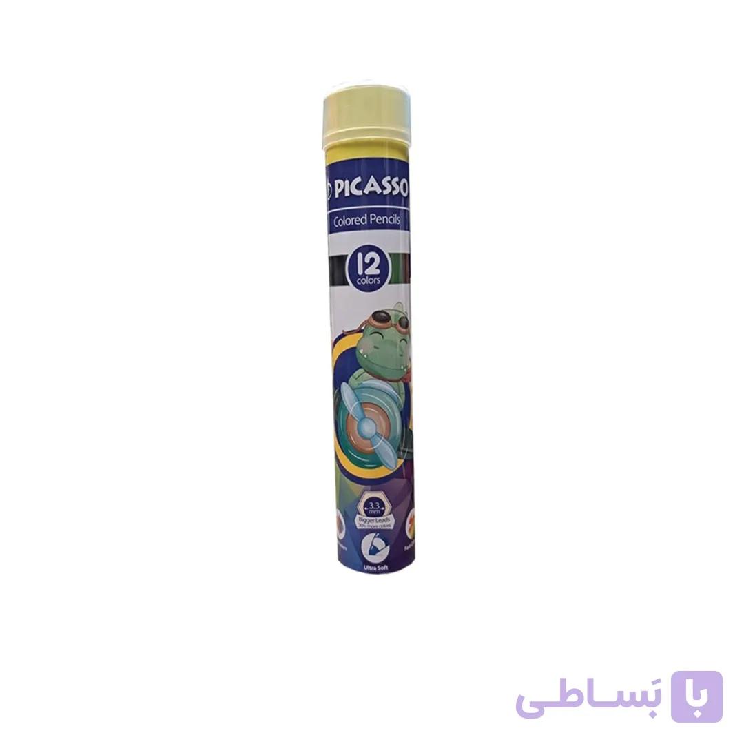 مدادرنگی 12رنگ استوانه ای پيكاسو — تصویر 1