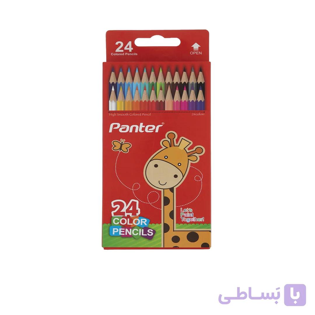 مدادرنگی 24 رنگ جعبه مقوایی پنتر