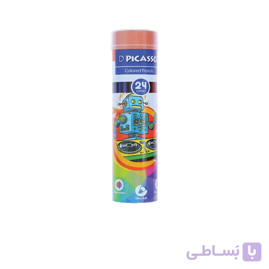 مدادرنگی 24 رنگ استوانه ای پيكاسو — تصویر 1