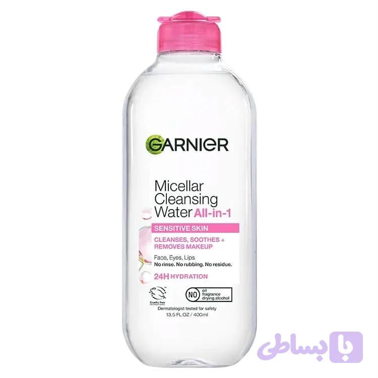 میسلار واتر گارنیر مدل Sensitive Skin چهارصد میل