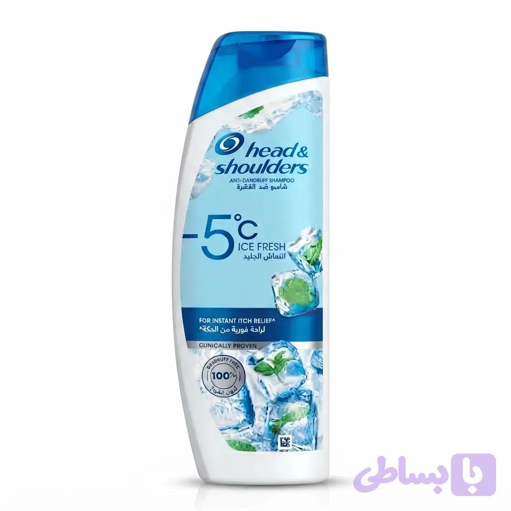 شامپو ضد شوره هد اند شولدرز مدل Ice Fresh (خنک‌کننده) حجم 400 میل اصل امارات
