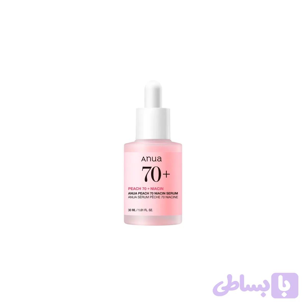 سرم روشن‌کننده و شفاف‌کننده انوا مدل Peach 70 + Niacin Serum - حجم ۳۰ میلی‌لیتر