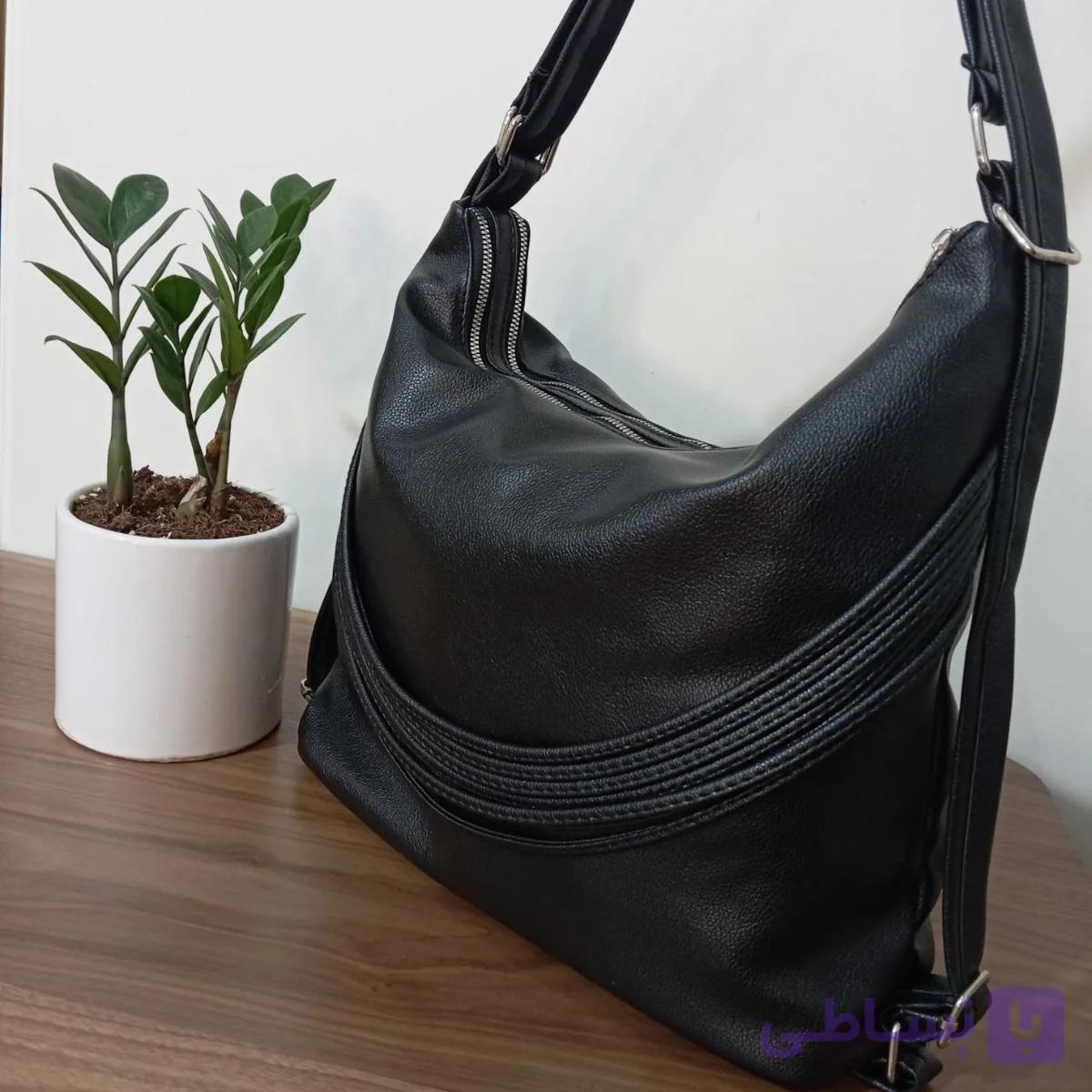 کیف زنانه ریسه ای دوکاره ـ کد 2041 — تصویر 1