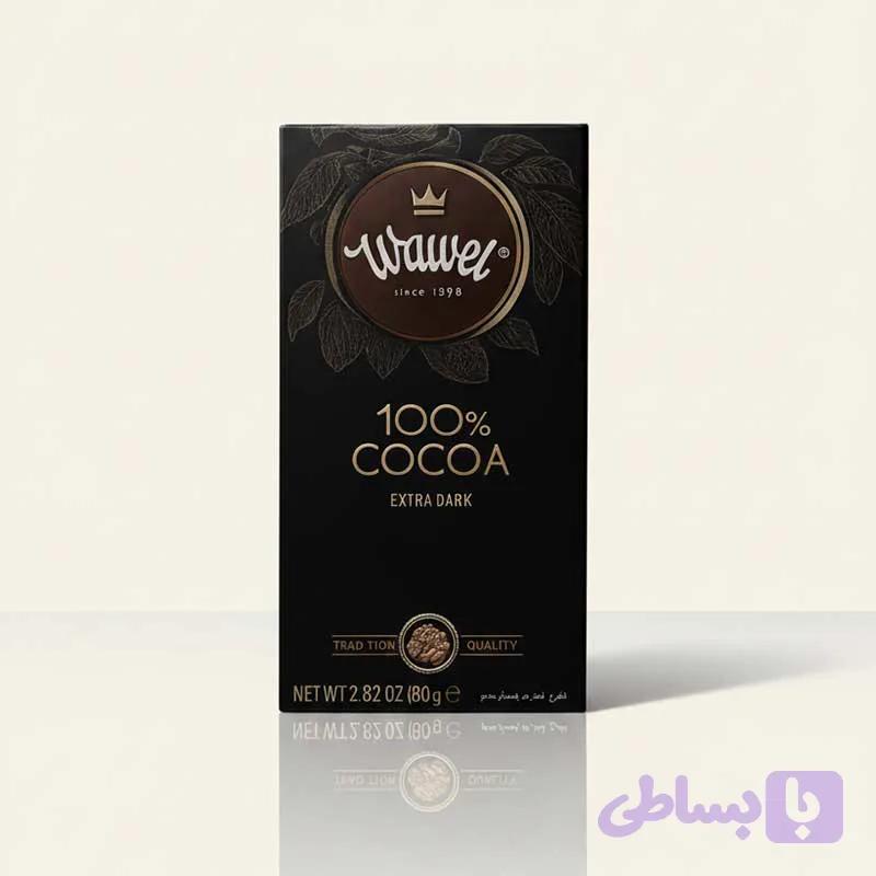 شکلات تلخ خالص Wawel 100% کاکائو (۸۰ گرم)
