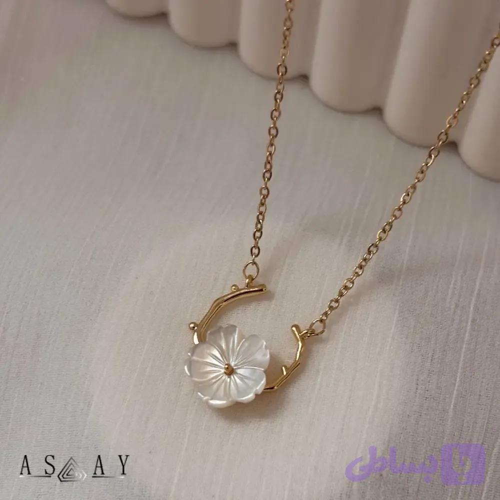 گردنبند استیل بابونه