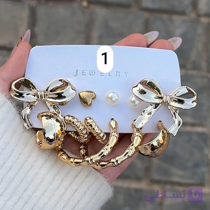 پک گوشواره طلایی-کد1