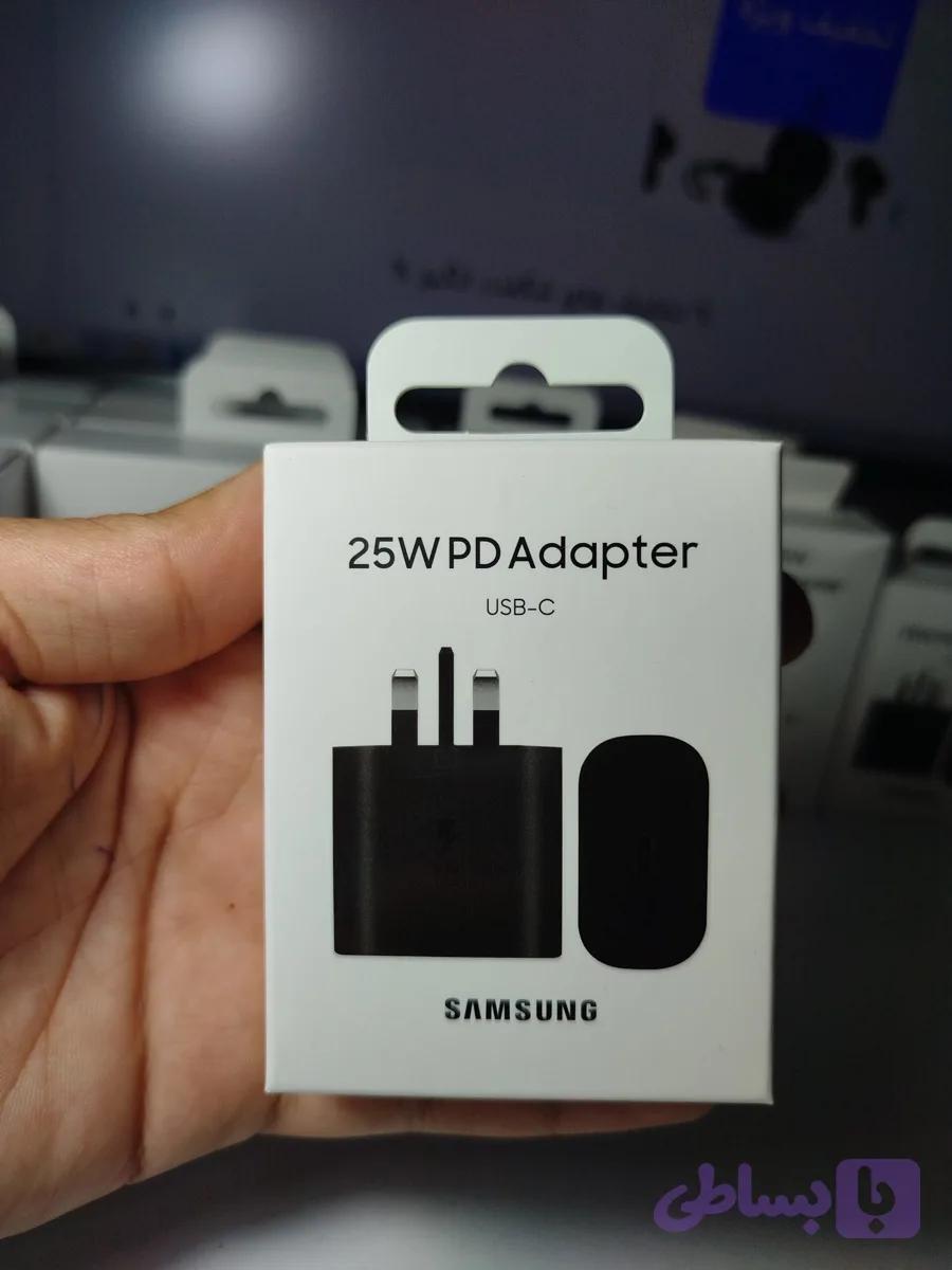 شارژر ۲۵ وات سامسونگ اورجینال مدل EP-TA800X به همراه کابل مخصوص Galaxy A26 — تصویر 1
