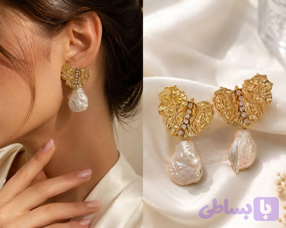 گوشواره کلیپسی قلبی