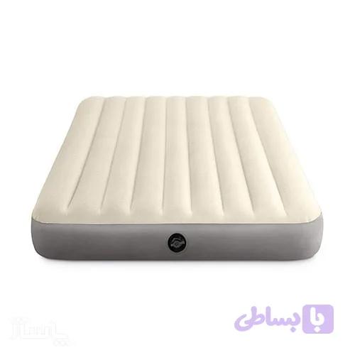 تشک بادی دو نفره الیاف دار اینتکس جدید ۲۰۲۵ کد intex 64103