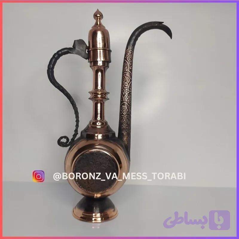 گلاب پاش سیاه قلم مسی