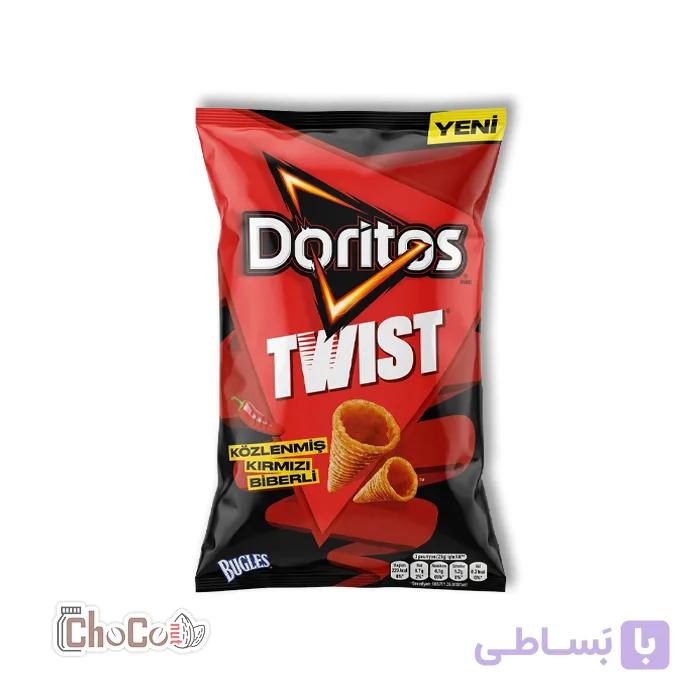 دوریتوس توییست با طعم فلفل قرمز کبابی ۱1۵گرم | Doritos Twist