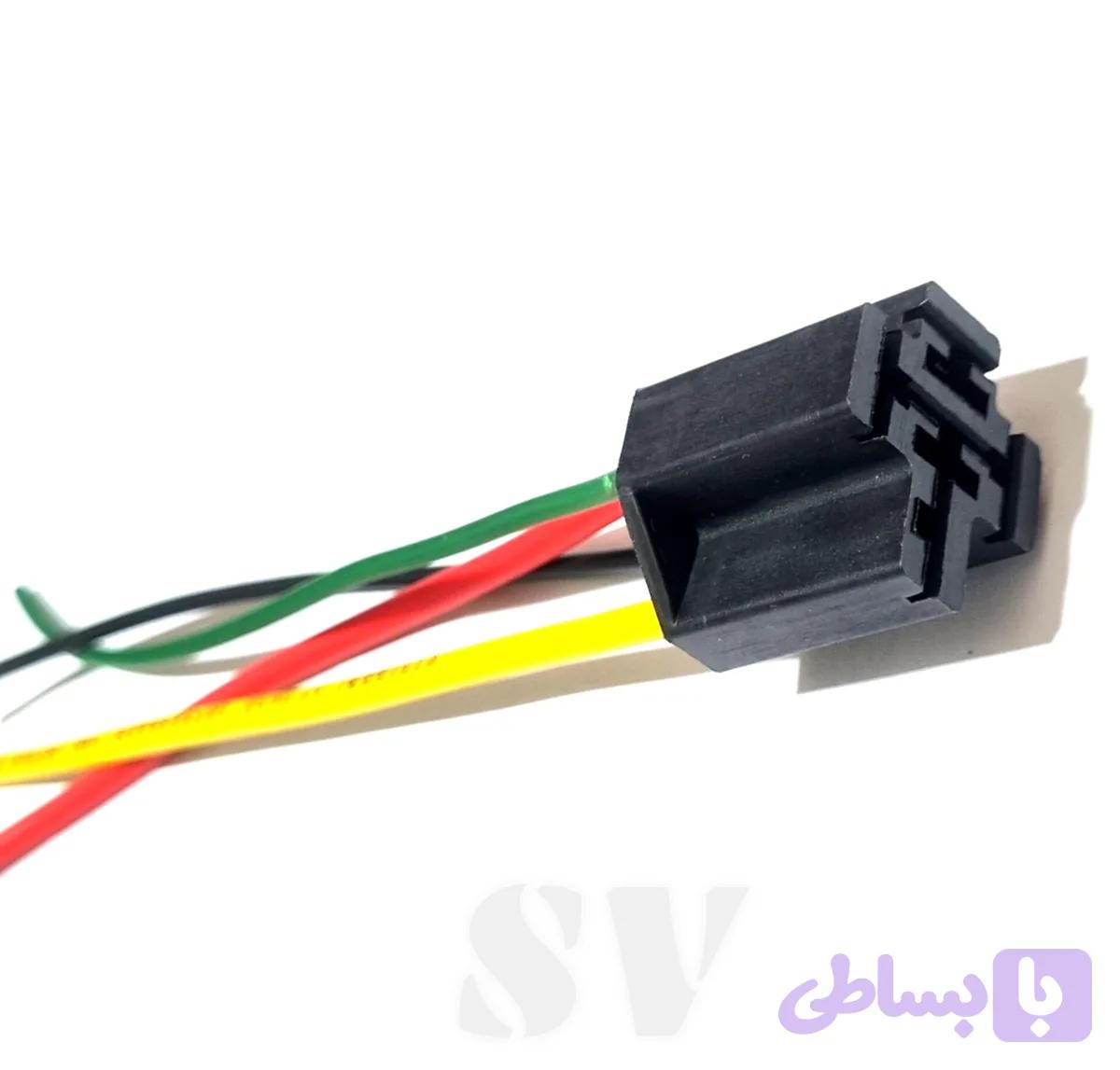 سوکت رله بوق بدون پایه ، سیم ۲.۵ خودرویی ، لحیمی برند sv