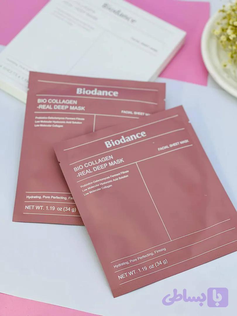ماسک ورقه ای بایودنس مدل کلاژن|Biodance