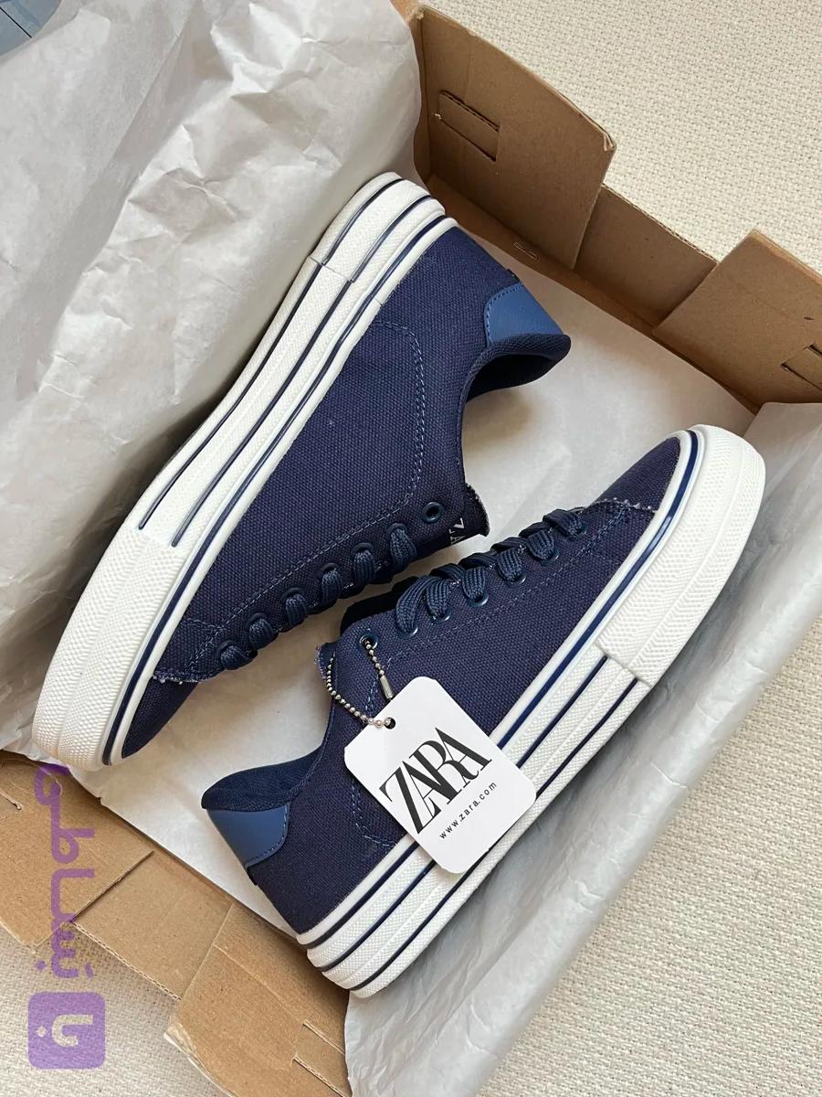 کتونی زارا سرمه‌ای زنانه | ZARA