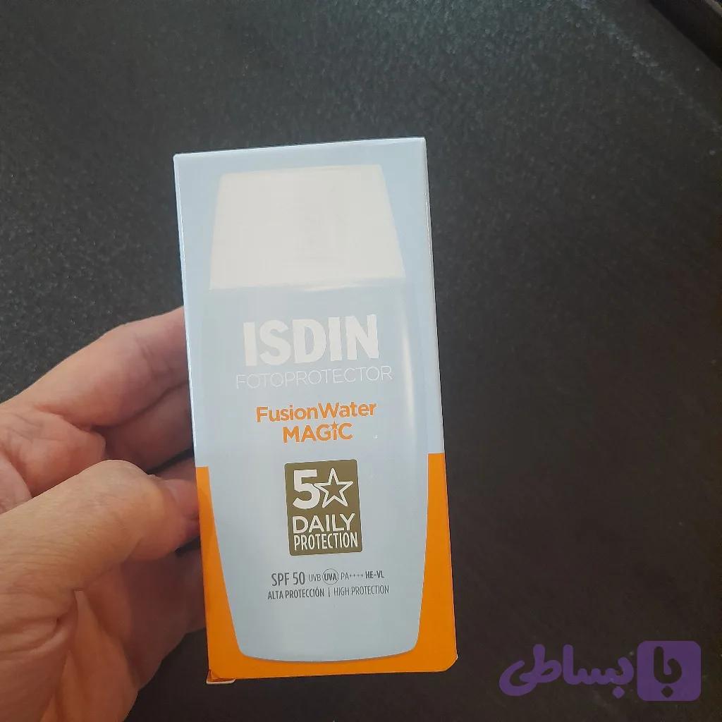 ضدآفتاب واتر مجیک ایزدین اصل بی‌رنگ |سبک و زودجذب — تصویر 1