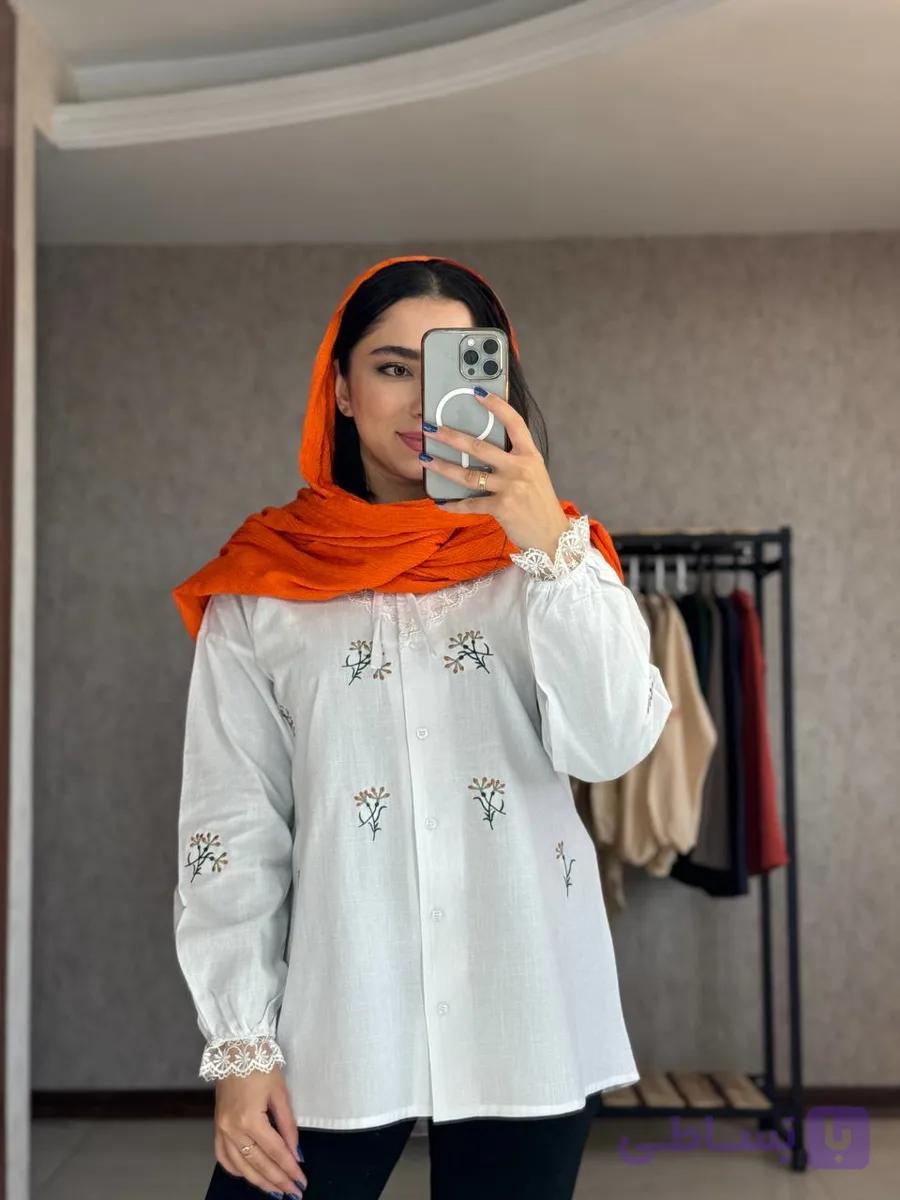 شومیز پینترستی ناز سایزبندی از ۳۸ تا ۴۸